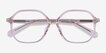 Crepuscule Clear Beige AcetateEyeglass Frames from EyeBuyDirect, Closed View