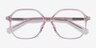 Crepuscule Clear Beige AcetateEyeglass Frames from EyeBuyDirect, Closed View