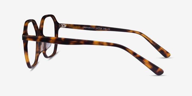 Crepuscule Tortoise AcetateEyeglass Frames from EyeBuyDirect, Side View