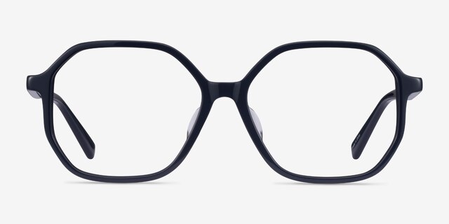 Crepuscule Navy AcetateEyeglass Frames from EyeBuyDirect, Front View