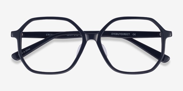 Crepuscule Navy AcetateEyeglass Frames from EyeBuyDirect, Closed View