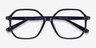 Crepuscule Navy AcetateEyeglass Frames from EyeBuyDirect, Closed View
