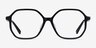 Crepuscule Black AcetateEyeglass Frames from EyeBuyDirect, Front View