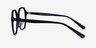 Crepuscule Black AcetateEyeglass Frames from EyeBuyDirect, Side View