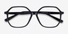 Crepuscule Black AcetateEyeglass Frames from EyeBuyDirect, Closed View