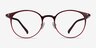Solace Red PlasticEyeglass Frames from EyeBuyDirect, Front View