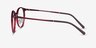 Solace Red PlasticEyeglass Frames from EyeBuyDirect, Side View