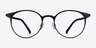 Solace Matte Black PlastiqueMontures de lunettes de vue d'EyeBuyDirect, Vue de Face