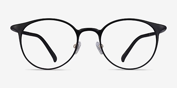 Solace Matte Black Plastic Eyeglass Frames