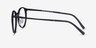 Solace Matte Black PlastiqueMontures de lunettes de vue d'EyeBuyDirect, Vue de Côté