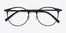 Solace Matte Black PlastiqueMontures de lunettes de vue d'EyeBuyDirect, Vue Rapprochée