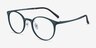 Solace Matte Green PlasticEyeglass Frames from EyeBuyDirect, Angle View