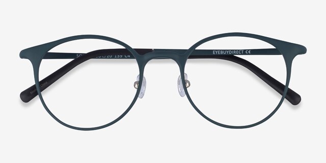 Solace Matte Green PlasticEyeglass Frames from EyeBuyDirect, Closed View