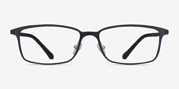 Modest Matte Gray Plastic Eyeglass Frames
