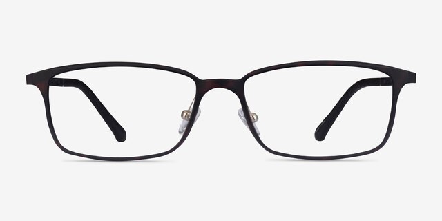 Modest Matte Tortoise PlasticEyeglass Frames from EyeBuyDirect, Front View
