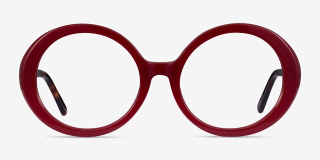 Voila Burgundy Tortoise AcetateEyeglass Frames from EyeBuyDirect, Front View