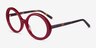 Voila Burgundy Tortoise AcetateEyeglass Frames from EyeBuyDirect, Angle View