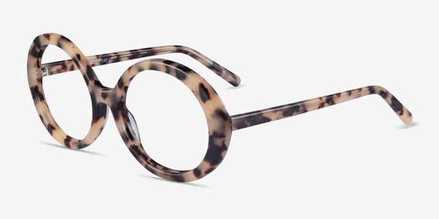 Voila Ivory Tortoise AcetateEyeglass Frames from EyeBuyDirect, Angle View
