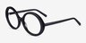 Voila Black AcetateEyeglass Frames from EyeBuyDirect, Angle View