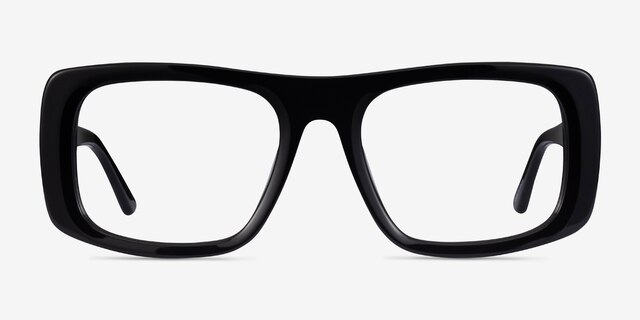 Sonny Black AcetateEyeglass Frames from EyeBuyDirect, Front View