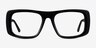 Sonny Black AcetateEyeglass Frames from EyeBuyDirect, Front View