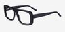 Sonny Black AcetateEyeglass Frames from EyeBuyDirect, Angle View