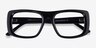 Sonny Black AcetateEyeglass Frames from EyeBuyDirect, Closed View