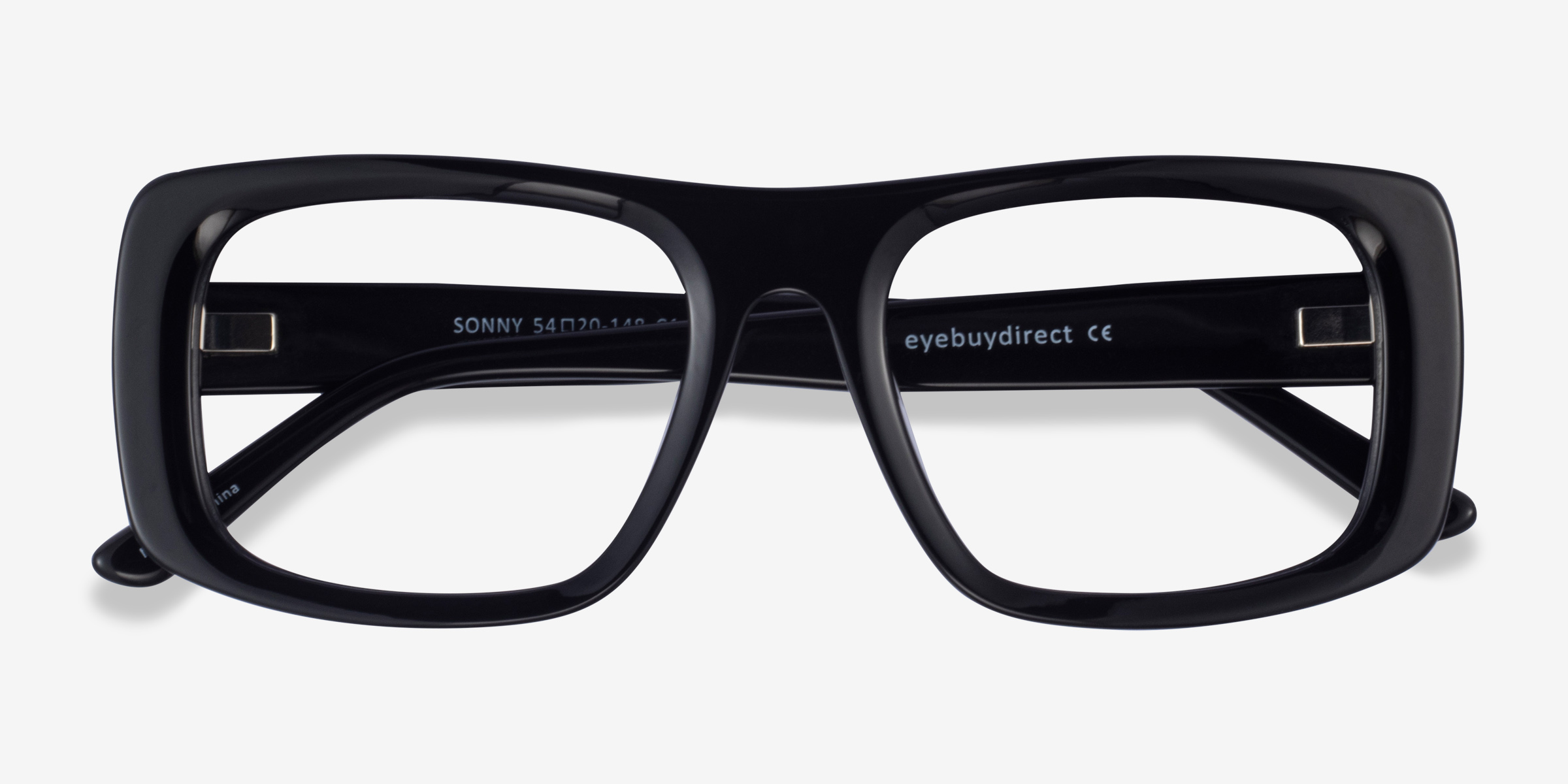 Sonny Rectangle Black Glasses for Men | Eyebuydirect