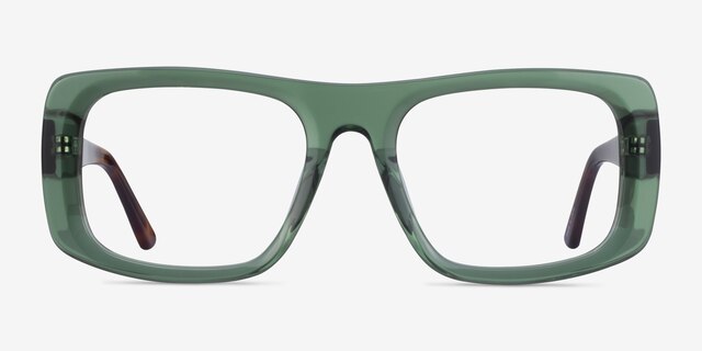 Sonny Clear Green Tortoise AcetateEyeglass Frames from EyeBuyDirect, Front View