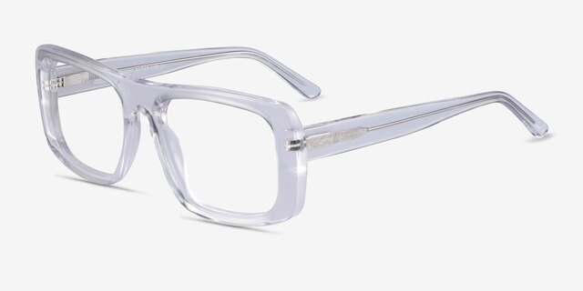 Sonny Clear AcetateEyeglass Frames from EyeBuyDirect, Angle View