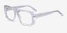 Sonny Clear AcetateEyeglass Frames from EyeBuyDirect, Angle View