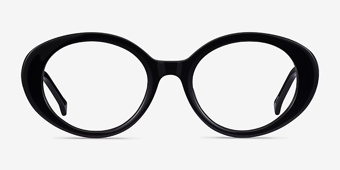 Bree Black Acetate Eyeglass Frames from EyeBuyDirect