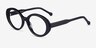 Bree Black AcetateEyeglass Frames from EyeBuyDirect, Angle View
