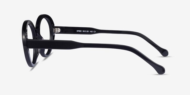 Bree Black AcetateEyeglass Frames from EyeBuyDirect, Side View