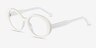Bree White AcetateEyeglass Frames from EyeBuyDirect, Angle View