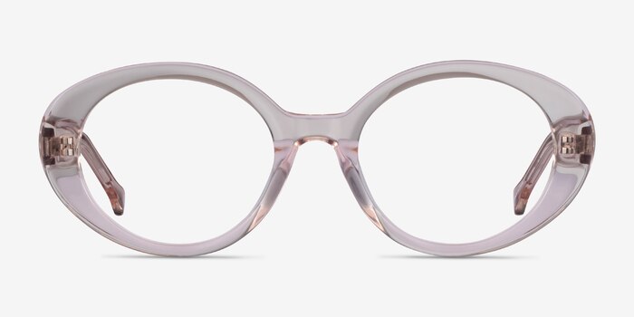 Bree Clear Beige Acetate Eyeglass Frames from EyeBuyDirect