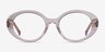 Bree Clear Beige AcetateEyeglass Frames from EyeBuyDirect, Front View