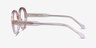 Bree Clear Beige AcetateEyeglass Frames from EyeBuyDirect, Side View