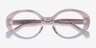 Bree Clear Beige AcetateEyeglass Frames from EyeBuyDirect, Closed View
