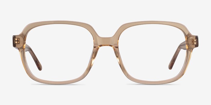 Kurt Clear Brown Acetate Eyeglass Frames from EyeBuyDirect