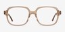 Kurt Clear Brown AcetateEyeglass Frames from EyeBuyDirect, Front View