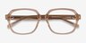 Kurt Clear Brown AcetateEyeglass Frames from EyeBuyDirect, Closed View
