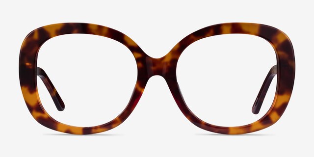 Tess Écailles AcétateMontures de lunettes de vue d'EyeBuyDirect, Vue de Face