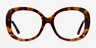 Tess Écailles AcétateMontures de lunettes de vue d'EyeBuyDirect, Vue de Face