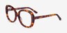 Tess Écailles AcétateMontures de lunettes de vue d'EyeBuyDirect, Vue d'Angle