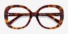 Tess Écailles AcétateMontures de lunettes de vue d'EyeBuyDirect, Vue Rapprochée