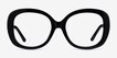 Tess Black AcetateEyeglass Frames from EyeBuyDirect, Front View