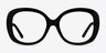Tess Black AcetateEyeglass Frames from EyeBuyDirect, Front View