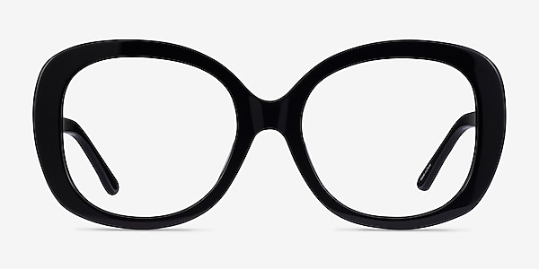 Tess Noir Acétate Montures de lunettes de vue