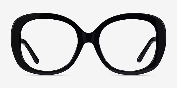 Tess Black Acetate Eyeglass Frames